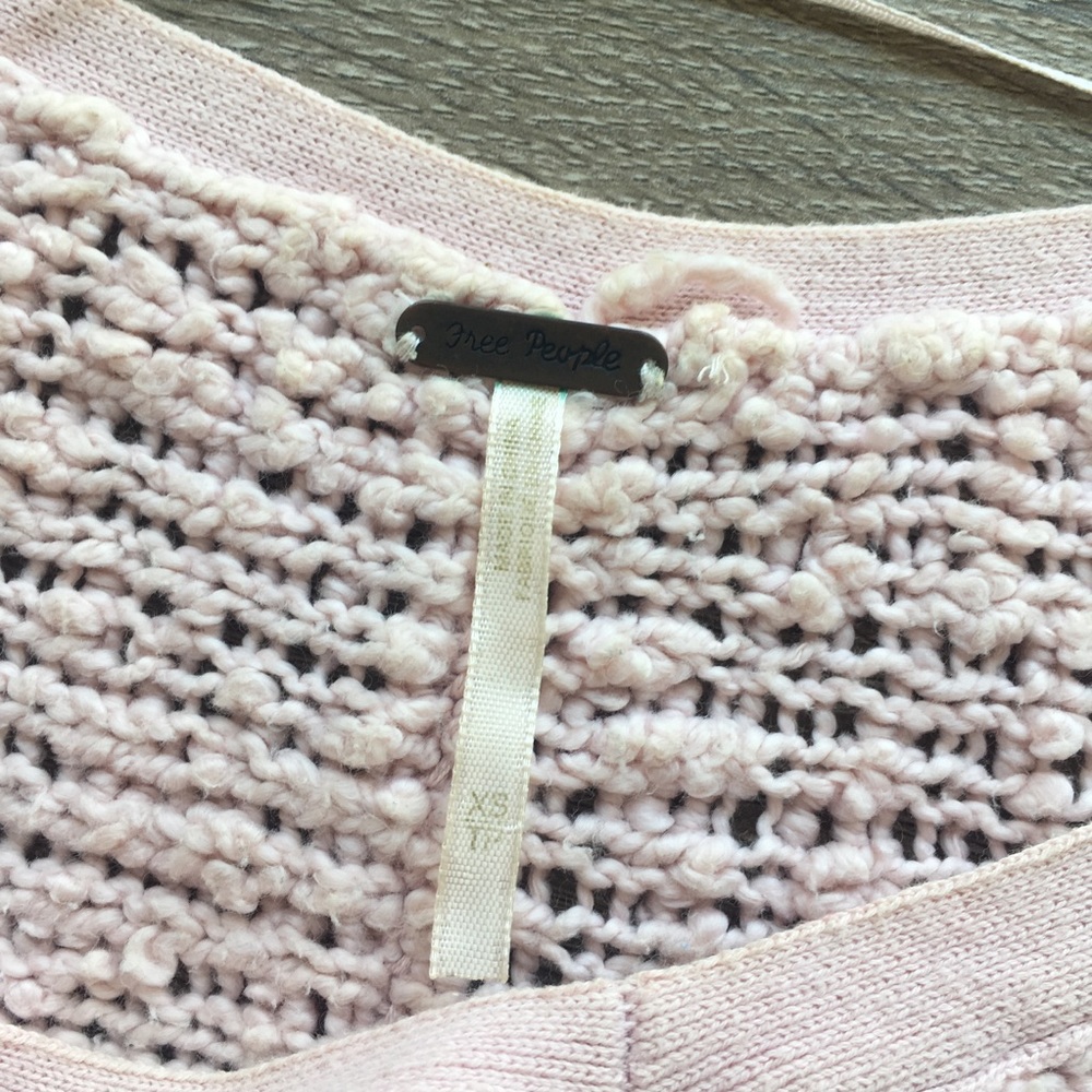 Free People | Oversized Pink Songbird Sweater - Picture 7 of 8